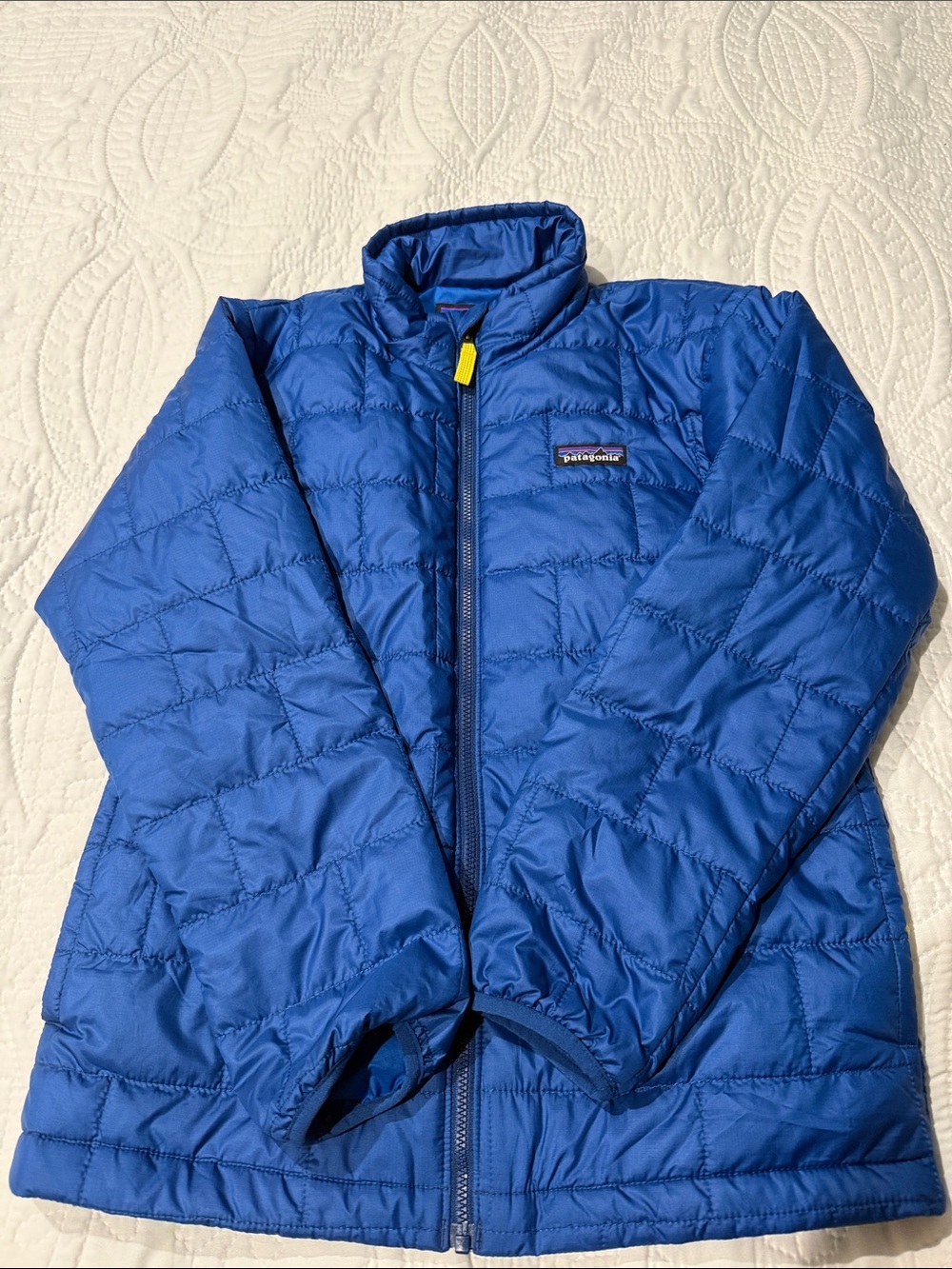 Patagonia Kids Blue Quilted Nano Puffer Jacket
